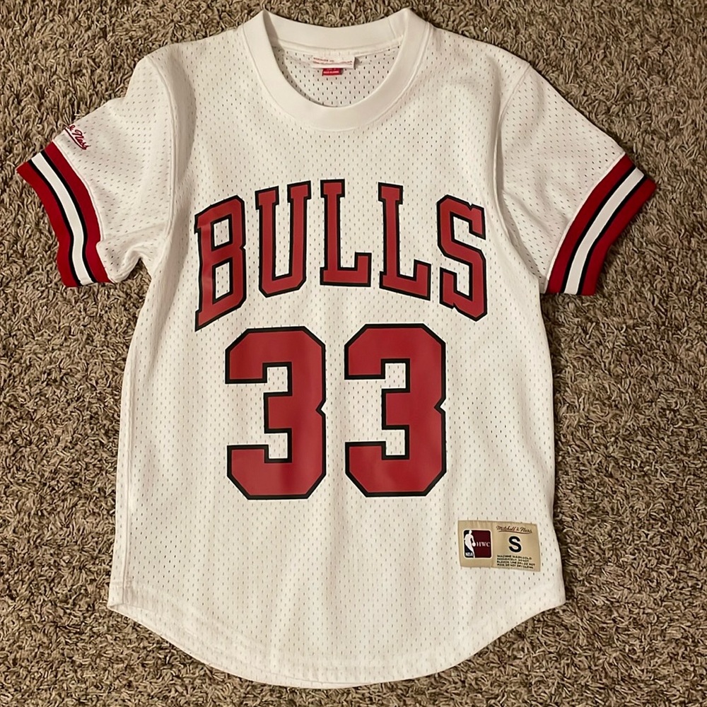 MITCHELL & NESS NBA MESH CHICAGO BULLS SCOTTIE PIPPEN JERSEY
